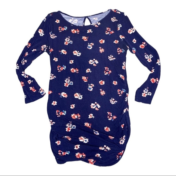 Motherhood Maternity Floral Long Sleeve - Picture 1 of 6